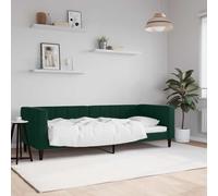 WDGJJFECNMUEHI Velours 2 en 1 canapé lit Salon invités Vert 80 x 200 cm | Lit de Repos 2 en 1 Canape Lit sans Matelas Vert Fonce 80x200 cm Velours avec Accoudoirs Pliant pour Salon Chambre
