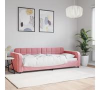 WDGJJFECNMUEHI Velours 2 en 1 Convertible Salon Chambre 80x200 cm Rose | Lit de repos convertible 2 en 1 sans matelas rose 80x200 cm velours canapé lit d'appoint pour salon chambre, cadre métal bois