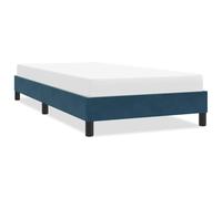 WDGJJFECNMUEHI Velours Doux sommier à Lattes Stable Bleu 80x210 cm | Cadre de lit velours bleu foncé 80x210 cm sans matelas sommier à lattes bois, structure solide literie chambre adulte