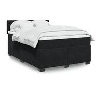 WDGJJFECNMUEHI Velours Ressorts ensachés sommier Matelas Noir 160x200 cm | Sommier à lattes lit matelas Noir 160x200 cm Velours ressorts ensachés surmatelas mousse