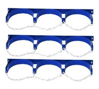 WDSOPK Lot de 3 supports muraux robustes pour bouteilles de gaz - Rangement sécurisé pour réservoirs de 1/3/5/7/9 - Idéal pour bouteilles de propane, d'oxygène, d'azote et d'argon - Peut contenir 3
