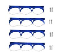 WDSOPK Lot de 4 supports muraux en acier pour réservoir de propane avec vis et chaîne de sécurité, support durable pour réservoir d'expansion pour un rangement sécurisé