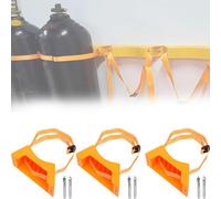 WDSOPK Support mural pour propane, hydron, bronze, porte-cylindre robuste pour usines et Worhops, capacité de bouteille de gaz (orange-3 pièces)
