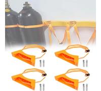 WDSOPK Support mural pour propane, hydron, bronze, porte-cylindre robuste pour usines et Worhops, capacité de bouteille de gaz (orange-4 pièces)