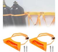 WDSOPK Support mural pour propane, hydron, bronze, porte-cylindre robuste pour usines et Worhops, capacité de bouteille de gaz (orange-2 pièces)