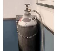 WDSOPK Support mural pour réservoir d'oxygène/propane - Support réglable pour bouteille de gaz en acier léger, design peu encombrant, rangement sécurisé pour réservoirs de 24,9 cm/30 cm, parfait pour