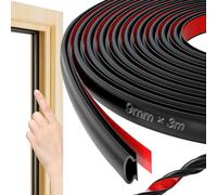 WDZGX Joint de Porte Entree Fenetre Profil D Phonique d'entrée Isolation 3M | Caoutchouc Autocollant Coulissante Isolement Étanchéité Froid Mousse Autocollante pour Anti Intempéries Acoustique