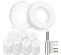 WDZGX Rondelle Plate Caoutchouc Plastique Entretoise Nylon Plat Rondelles | 100PCS 10x15x 1/2mm pour Gonds de Porte Bague Paumelle 100 Pièces (1mm 50Pcs & 2mm50Pcs)