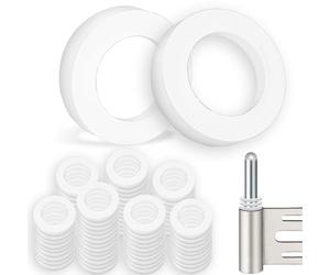 WDZGX Rondelle Plate Caoutchouc Plastique Entretoise Nylon Plat Rondelles | 100PCS 10x15x 1/2mm pour Gonds de Porte Bague Paumelle 100 Pièces (1mm 50Pcs & 2mm50Pcs)