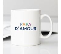 We Are Family, Mug Humoristique, Papa d'Amour Coloré, Thème Pour papa, Idée Cadeau Original Humour, Idée cadeau Famille, Ami, Collègue, Anniversaire, en Céramique, 330 ml, Blanc
