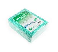 We Can Source IT Lot de 50 chiffons de nettoyage antibactériens multi-usages Rouge/jaune/vert/bleu Taille moyenne