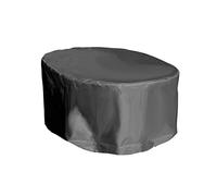 We-cover Housse de Protection pour Table Ovale de Jardin - Gris Anthracite, L 270 x l 110 x h 70 cm