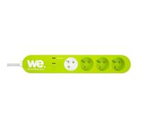 WE Multiprise connectée, 3 prises connectées + 1 prise standard, iOS 9 et Android 4.4 / Bluetooth, avec parasurtenseur.