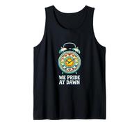 We Pride At Dawn LGBTQ Horloge Arc-en-Ciel Vintage rétro Débardeur