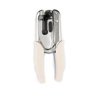 We R Makers Crop-A-Dile Power Punch Anneau 3:1 - Poinçonneuse pour Reliure de Livre - Perforatrice 1 Trou pour Papier, Cuir, Carton, Mousse & Plus - Blanc