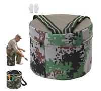 Wearable Garden Stool Gardening Stool Bench Seat Chair for Senior | Portable Lightweight Foam Work Seat with Waist Straps,Anti-Collapse Small Round Stool for Weeding Fishing Camping