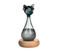 Weather Glass, Cat Shape Analog Weather Station Decorative Predictor