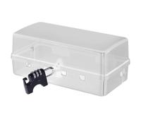 Weatherproof Enclosure - Outdoor Power Strips, Lockable Connection Box | Safe Lighting Timer Extension | Cables Outlet Plug Protection Socket, Yard Party Illumination Housing Hardware Kit Item Setup