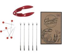 WEB2O Coffret CRUSTACES Pince, Pique et Fourchette X6