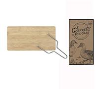WEB2O Coffret Foie Gras Lyre et Planche de découpe en Bois