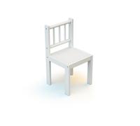 WEBABY - Chaise enfant en bois Blanc Blanc - Taille unique