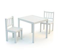 WEBABY - Ensemble 1 table + 2 chaises Blanc