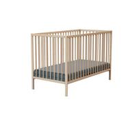 WEBABY - Lit bébé en bois 60x120 ONE Hêtre Brut - Taille unique