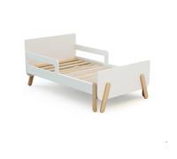 WEBABY - Lit enfant extensible en bois 80x140-165-190 PIRATE - Blanc Blanc - 80x140
