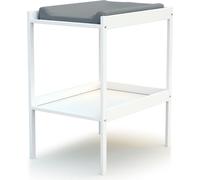 WEBABY - Table à Langer 1 étagère Blanc MILO| 74 x 54 x 88 cm | Pour matelas 50x70 cm NON INLCUS