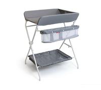 WEBABY - Table à langer pliante en acier MIO Blanc/Gris