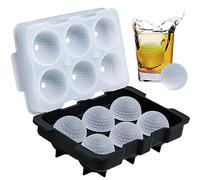 Webake Moule à glaçons rond en silicone avec couvercle pour cocktails, whisky, eau, bière