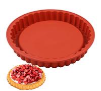webake Moule à tarte 28 cm en silicone pour tarte aux fruits, fond de gâteau, fonds de gâteau, 1 pièce
