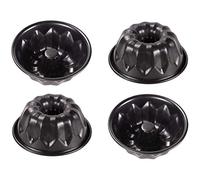webake Moule Kouglof Mini 11cm Lot de 4 Moule à Gâteau Rond Avec Revêtement Antiadhésif Moule à Kougelhopf