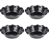 webake Plat a Tarte individuels ronds Mini moules à tarte Ø 12 cm Revêtement antiadhésif Moules de cuisson à quiche Lot de 4