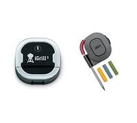 Weber 7205 iGrill 3 Thermomètre, noir, 5,6 x 6,6 x 6,4 cm, Grillthermomètre, Grillassistent, Profigrillen & Sonde à viande Igrill Pro, Noir, 3,2 x 10,8 x 5 cm