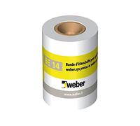 Weber Bande d'étanchéité BE 14 en rouleau de 10 m pour traitement des angles et raccords entre sols et murs, des joints de mouvement, carrelage, douche