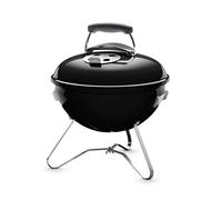 Weber Barbecue à charbon Smokey Joe / Conception portable, couvercle et cuve émaillés en porcelaine, surface de cuisson de 37 cm, noir