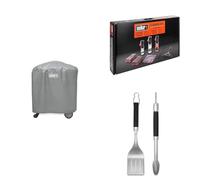 Weber Barbecue à Gaz Q1000 avec Pied - Barbecue Grill avec Couvercle et Structure en Aluminium Coulé - Barbecue à Gaz Premium Déplaçable - Titane (50060374)
