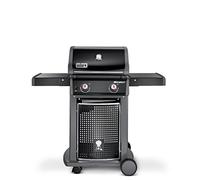 Weber Barbecue à gaz Spirit II E-310/3 brûleurs, grilles Gourmet BBQ System, système de cuisson puissant GS4, surface de cuisson de 60 x 46 cm, tablettes latérales intégrées, noir/argent