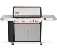 Barbecue gaz WEBER Genesis SP-435 4 brûleurs réchaud latéral thermomètre digital sur chariot, 86x48 cm