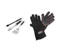 Weber Better Accessoires pour barbecues, Métal 6764 & Gants de Protection, Noir