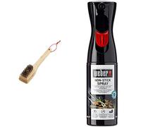 Weber Brosse de Nettoyage en Bambou, 30 cm & Spray Nettoyant Anti-Adhérent - Spray Nettoyant pour Barbecue - Accessoire Barbecue Weber - Conçu pour Grilles de Cuisson - 200ml (17685)