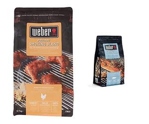Weber Copeaux de Bois pour Fumage Saveur Volaille et Fruits de Mer - Pellets pour Cuisson - 0.7 kg - Combustible BBQ