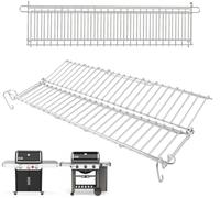 Weber GS4 Genesis II 300 Grille de chauffage pour 3 brûleurs S315 S335 | Support supérieur extensible pour Weber gs4 Genesis 2 accessoires E310 E315 E320 en acier inoxydable 65,4 x 30,5 cm (taille