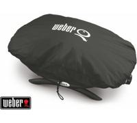Weber Grill Housse de barbecue Série Q 100/1000 – Tissu respirant et déperlant, protection UV, noir