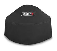Weber Housse Premium pour cheminée Mobile/Tissu Respirant et résistant à l’Eau avec Protection UV et Sangle de Fixation, Noire, 45,5 x 32 x 32 cm