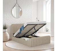 WEBER INDUSTRIES Lit Coffre 140x190 cm NEVA + 1 sommier/Beige