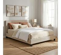 WEBER INDUSTRIES Lit Dublin 140x190 + 1 sommier/Beige