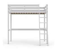 Lit mezzanine STUDIO 90x190 + 1 sommier / Blanc
