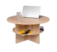 TABLE BASSE RONDE RONDO DIAM. 80 / DECOR CHENE BLANCHI